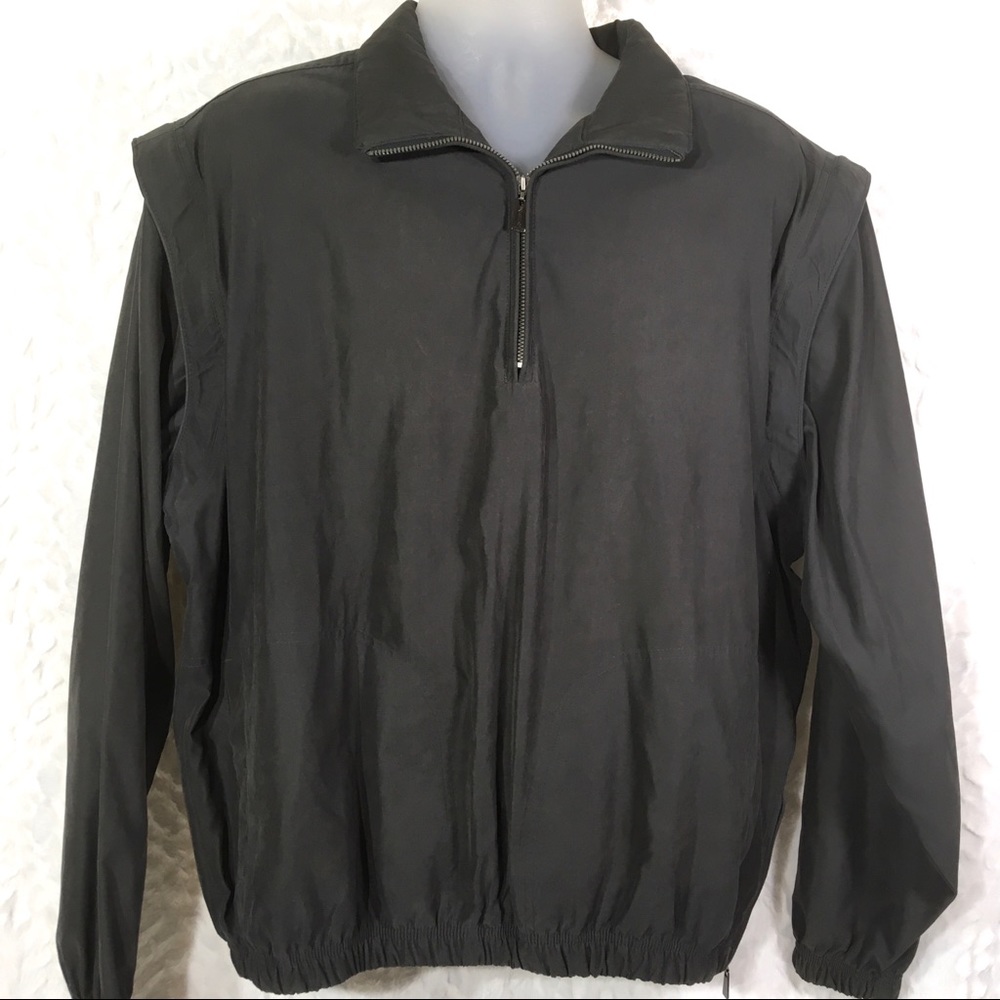Antigua Mens Size Large Golf Jacket/Vest Gray